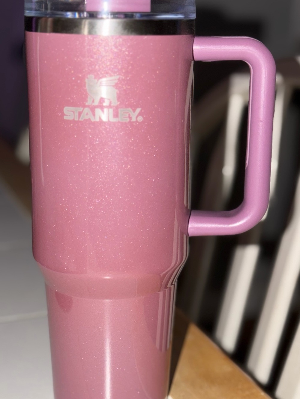 Mauve glitter Stanley